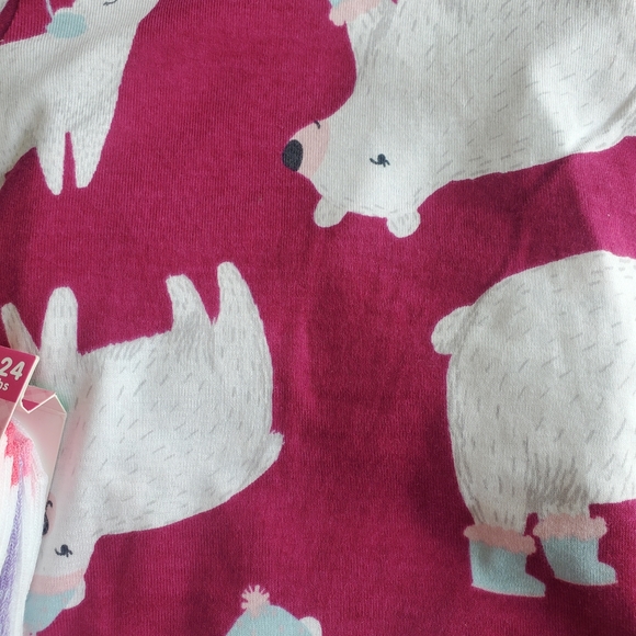 Girl 12 M Pajama Set and Sock Bundle - Picture 2 of 7